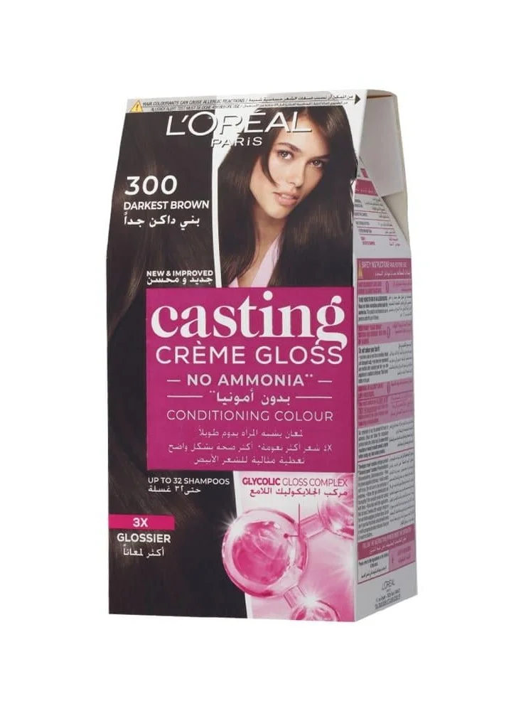 L'OREAL PARIS Casting Crème Gloss Hair Color Dark Brown